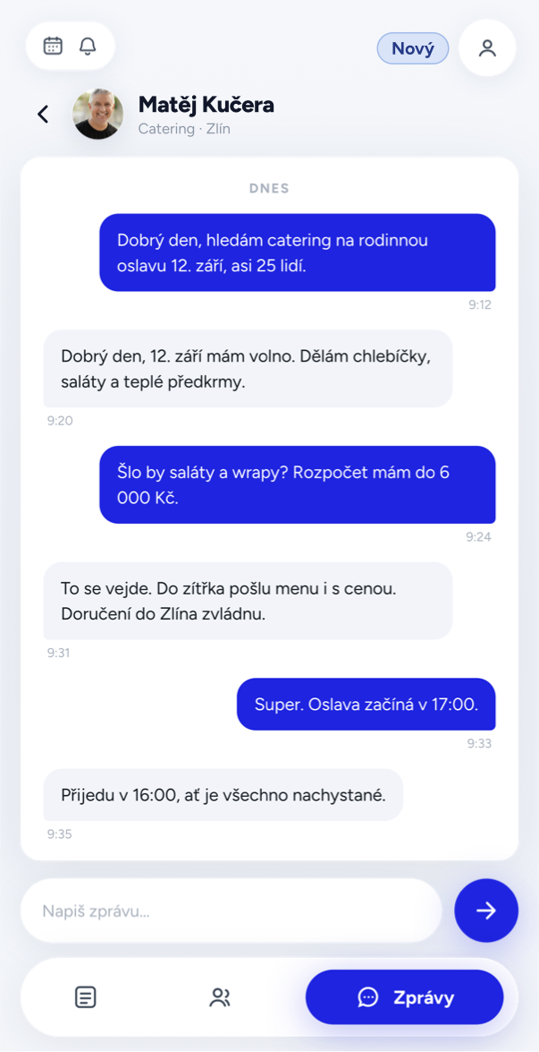 Chat po domluvě — Matěj Kučera